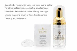 Lash Shampoo sachet whit bottle
