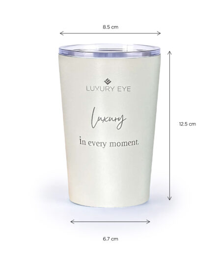 Alternative view of Luxury Stainless Steel Thermo Mug - Beige