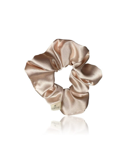 Silk Scrunchie / Hair Tie – Beige
