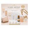 Luxury Eye Lash Artist Essentials Bundle including Flash Bond adhesive, lash primer, face and eye cleanser sachets, adhesive nozzle wipes and free Luxury Eye lanyard.